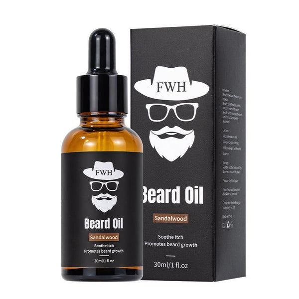 Cross-border sandalwood beard growth oil men's